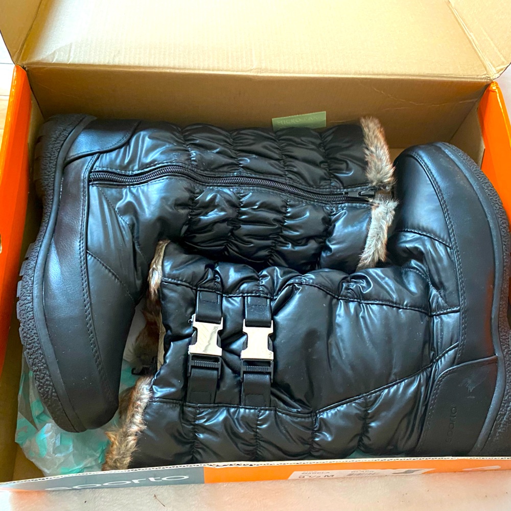 Sporto Womens Makela Closed Toe Mid-Calf Cold Weather Boots
